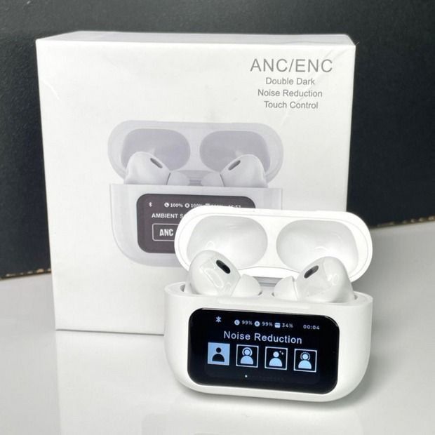 A9 Pro Wireless Earbuds - ANC/ENC Double Dark Noise Reduction Touch Control