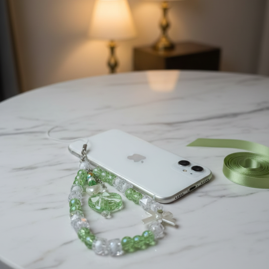 Beaded Mobile Phone Chain