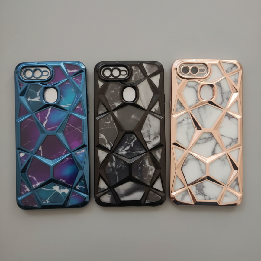 Geometric Diamond Phone Case for Oppo A5s