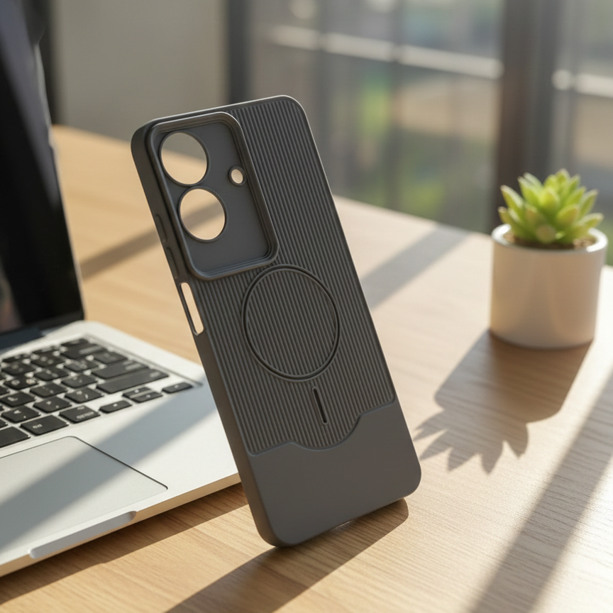 MagSafe Compatible Textured Phone Case for Realme Note 60