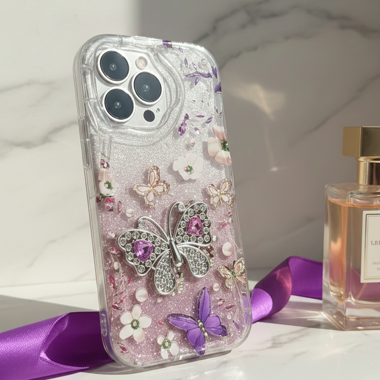 Realme Narzo N53 Butterfly Glitter Phone Case