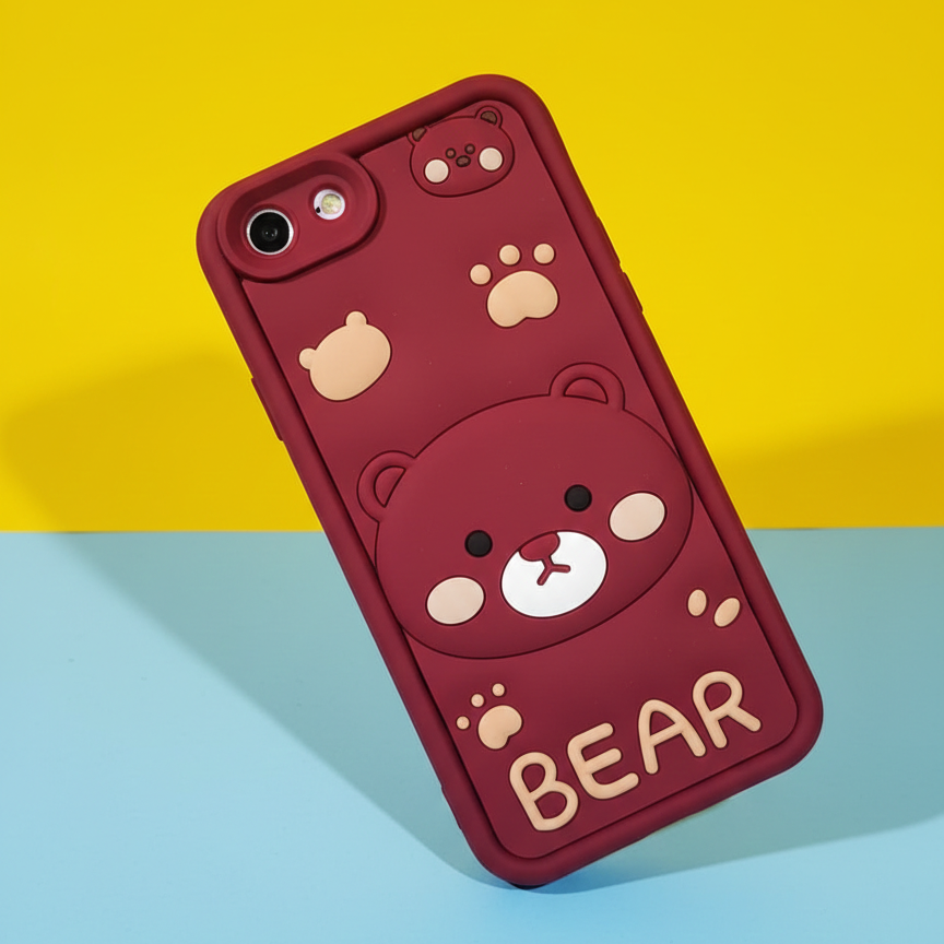 Kawaii Bear Phone Case for Oppo A83