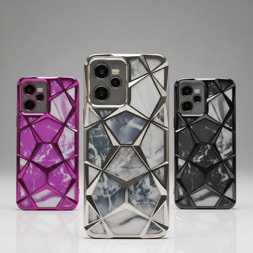 Geometric Diamond Phone Case for Realme C35