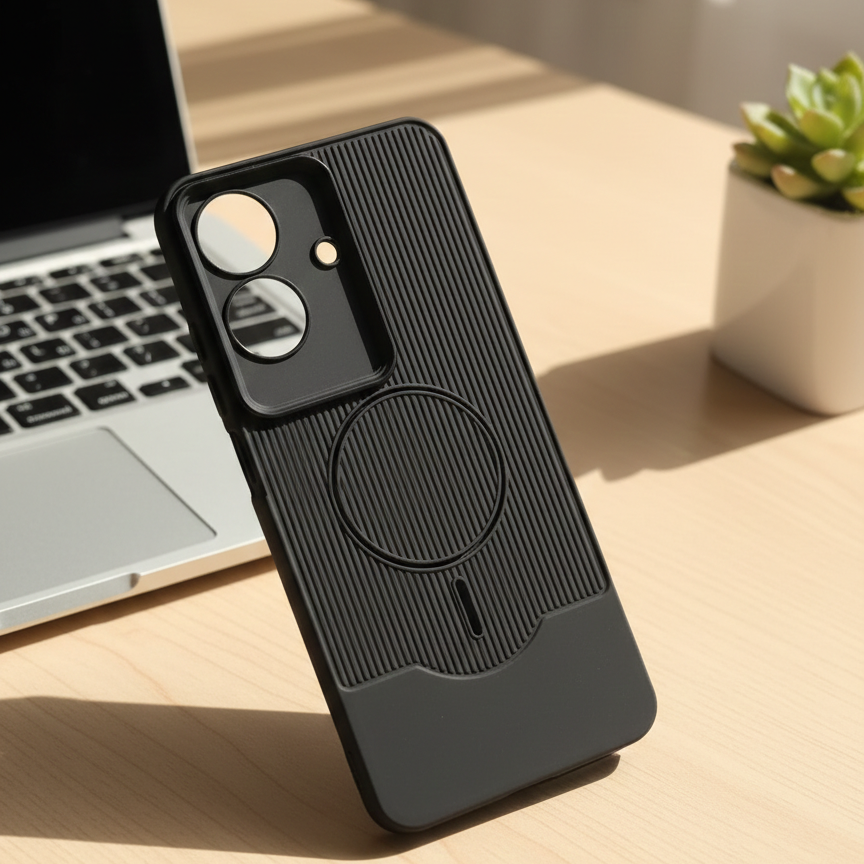 MagSafe Compatible Textured Phone Case for Realme Note 60