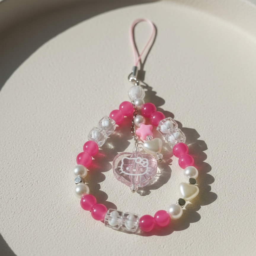 Beaded Mobile Phone Chain