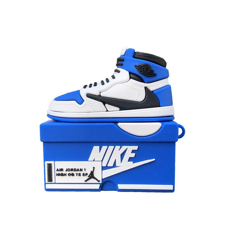 Nike Air Jordan Sneaker Box AirPods Case - 3D Shoe Design Silicone Cover