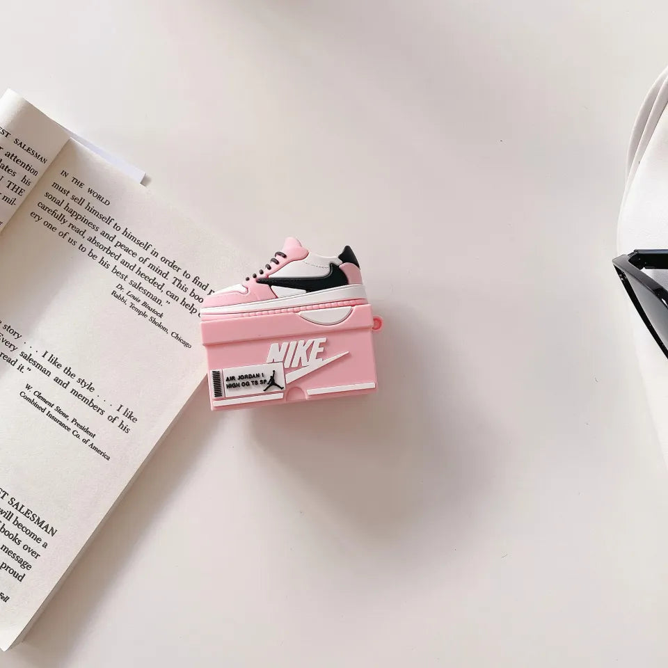 Nike Sneaker Box AirPods Case - 3D Shoe Design Silicone Cover