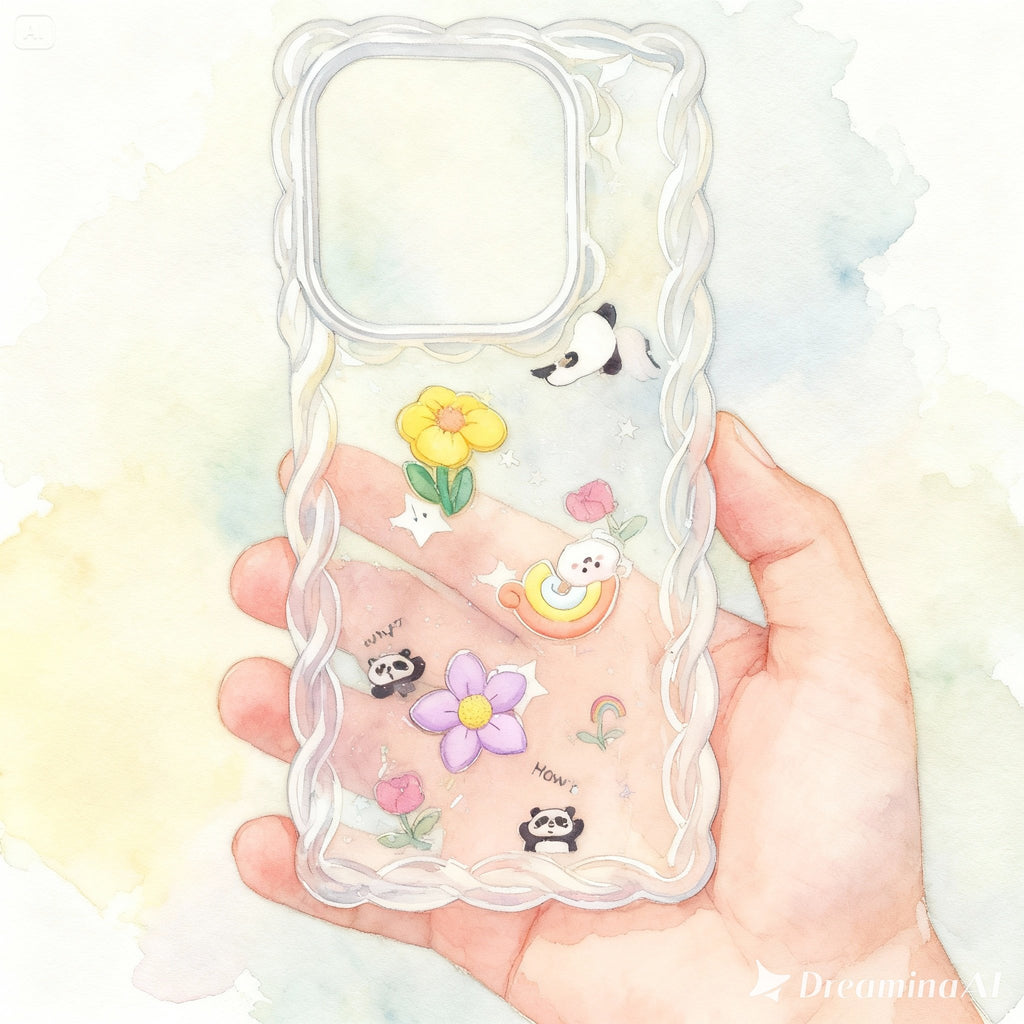 Infinix Smart 8 Mobile phone Case Whimsical Wavy Clear Phone Case