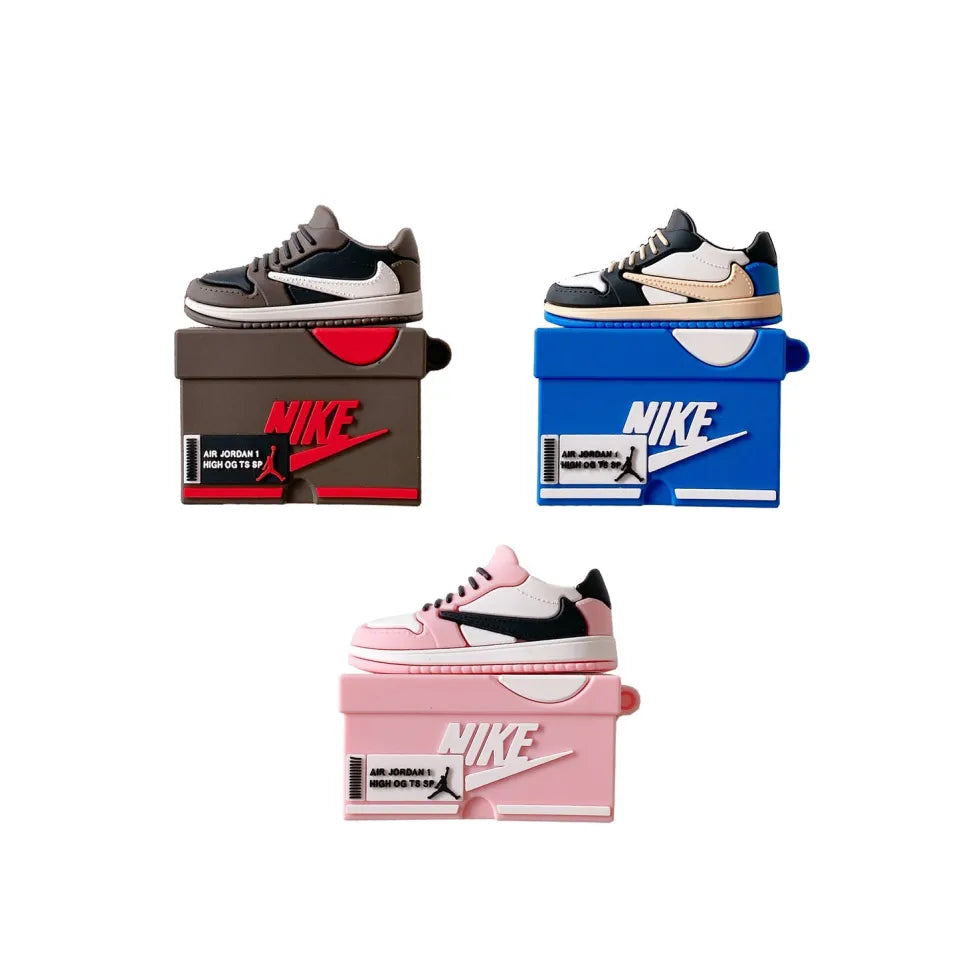Nike Sneaker Box AirPods Case - 3D Shoe Design Silicone Cover
