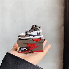 Nike Air Jordan Sneaker Box AirPods Case - 3D Shoe Design Silicone Cover