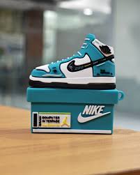 Nike Air Jordan Sneaker Box AirPods Case - 3D Shoe Design Silicone Cover