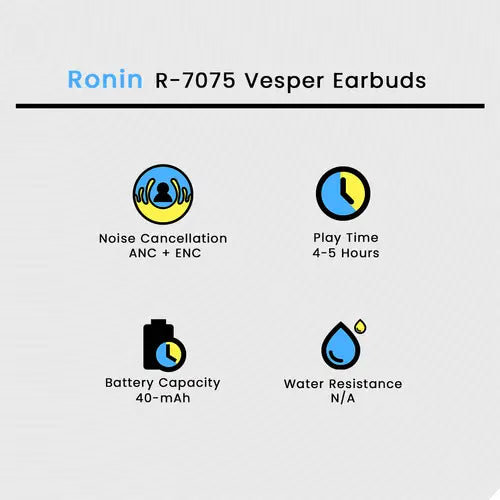 Ronin R-7075 Vesper Earbuds