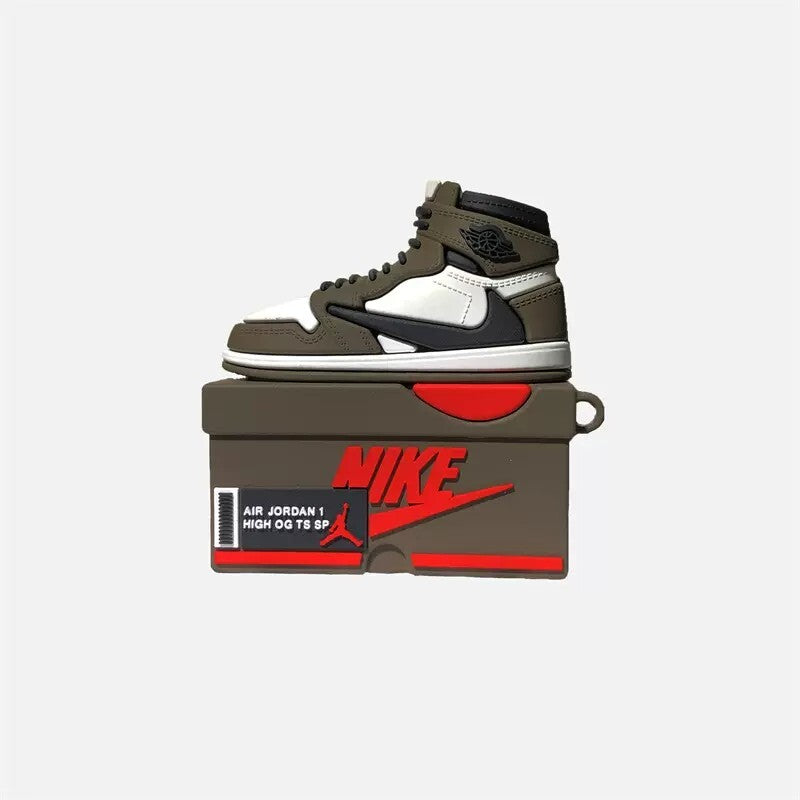 Nike Air Jordan Sneaker Box AirPods Case - 3D Shoe Design Silicone Cover